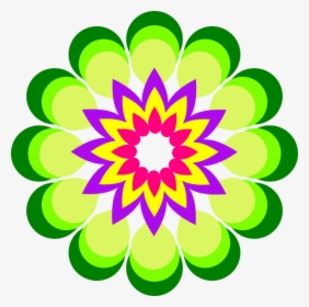 Awesome Idea Color Clipart Coloring Daniel Tiger S - Multi Color Flower Clipart, HD Png Download, Transparent PNG