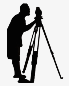 Surveyor Photography Silhouette - Surveying Png, Transparent Png, Transparent PNG