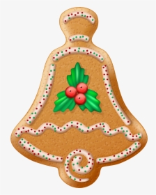 Christmas Cookie Bell Transparent Png Clip Art Image - Christmas Cookie Png, Png Download, Transparent PNG