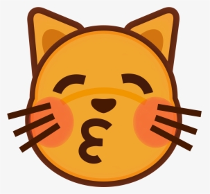 Emoji Png 27, Buy Clip Art - Cartoon Orange Cat Face, Transparent Png, Transparent PNG