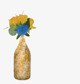 Mocha Antique Crackle Glass Vase - Bouquet, HD Png Download, Transparent PNG