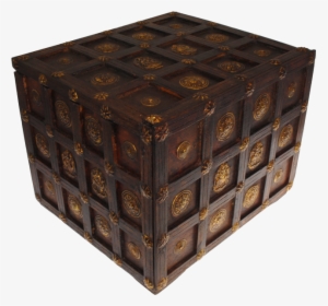 Wooden Cube Design Puzzle Box - Drawer, HD Png Download, Transparent PNG