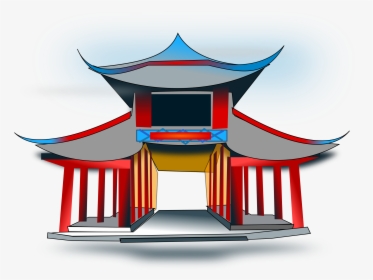Chinese Clipart Chinese Theme - Chinese Temple Clipart, HD Png Download, Transparent PNG