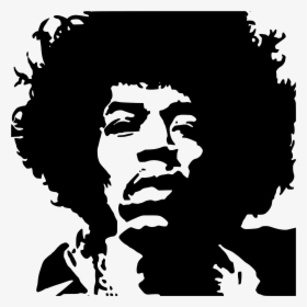Jimi Hendrix Musician Drawing - Jimi Hendrix Black And White Painting, HD Png Download, Transparent PNG