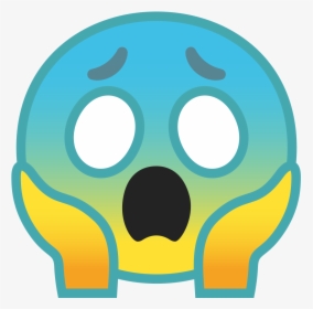 Face Screaming In Fear Icon - Emoji Miedo, HD Png Download, Transparent PNG