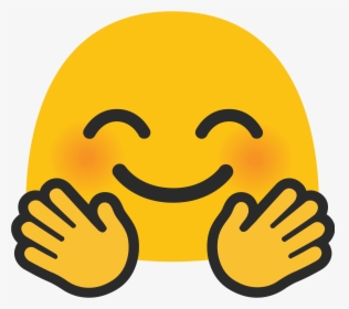 Android Hugging Emoji Face - Transparent Hug Emoji Png, Png Download, Transparent PNG