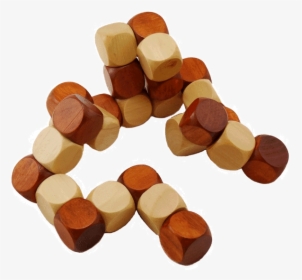 Snake Cube - Solve Wooden Cubes On Elastic, HD Png Download, Transparent PNG