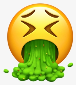 Apple’s Vomit Emoji - New Vomit Emoji, HD Png Download, Transparent PNG