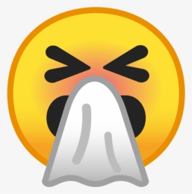Transparent Face Screaming In Fear Emoji Png - Sneeze Emoji, Png Download, Transparent PNG