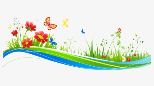 Butterfly Clip Art, High Quality Images, Borders And - Flowers And Butterfly Border Design, HD Png Download, Transparent PNG