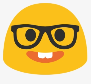 Nerd Transparent Emoji Glass Clip Free Stock - Transparent Background Nerd Emoji, HD Png Download, Transparent PNG