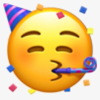 ❁ Face With Party Horn And Party Hat Emoji 🥳 Face - Emoji Iphone, HD Png Download, Transparent PNG