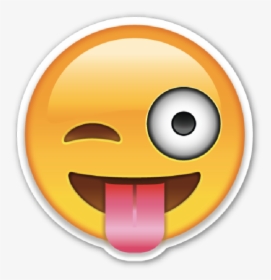 Transparent Laughing Face Png - Emoji Sacando La Lengua, Png Download, Transparent PNG