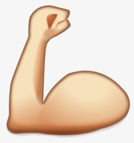Flexing Muscles Emoji - Whatsapp Muscle Emoji, HD Png Download, Transparent PNG