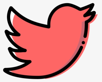 Twitter-rosa - Logo Twitter Rosa Png, Transparent Png, Transparent PNG