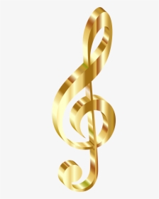 Gold D No Background - Gold Music Notes Transparent Background, HD Png Download, Transparent PNG