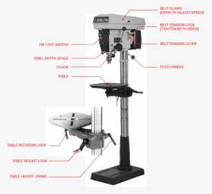 Delta Model 17 965 Drill Press, HD Png Download, Transparent PNG