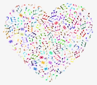 Transparent Music Notes Heart Clipart - Music Note Png Background, Png Download, Transparent PNG