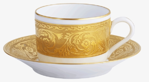 Versailles Gold Tea Cup & Saucer - Gold Clipart Of Tea Cup, HD Png Download, Transparent PNG