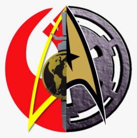 Star Trek Vs Wars - Star Trek Star Wars Symbol, HD Png Download, Transparent PNG