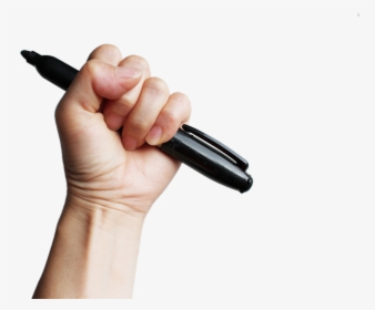 Clip Art Paper Sharpie Drawing Marker - Hand Holding Marker Png, Transparent Png, Transparent PNG