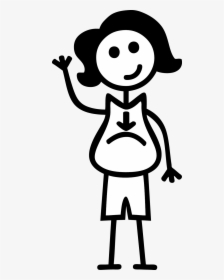 Transparent Female Hand Png - Girl Stick Figure Png, Png Download, Transparent PNG