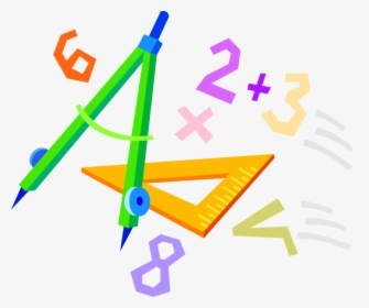 Vector Illustration Of School Geometry Math Compass - Imagenes Para Asignatura De Matematicas, HD Png Download, Transparent PNG