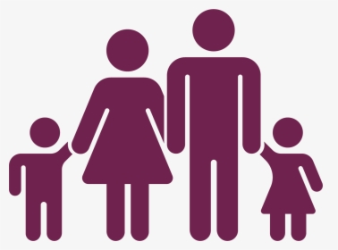 Children, Family, Father, Kids, Mother, Parents Icon - Stick Figure Man And Woman Holding Hands, HD Png Download, Transparent PNG