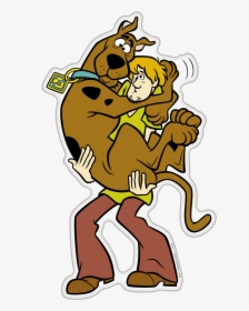 Scared Scooby-doo Shaggy Premium 3d Character Fan Emblem - Scooby And Shaggy, HD Png Download, Transparent PNG