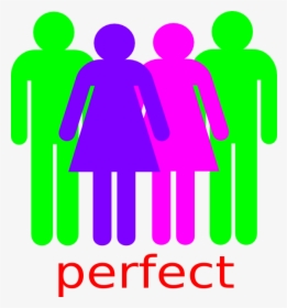 Transparent Girl Stick Figure Png - 2 Boy And 2 Girl Stick Figures, Png Download, Transparent PNG