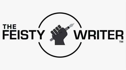 The Feisty Writer Logo A Hand Holding A Pen - Hand Holding Pen Logo, HD Png Download, Transparent PNG