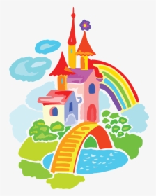 Index Of /fon/clipart/z/zamok - Rainbow Castle Clipart, HD Png Download, Transparent PNG