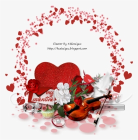 Transparent Heart Cluster Png - Flowers Violin Music Png Imges Hearty, Png Download, Transparent PNG