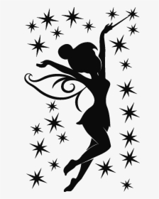 Tinkerbell Silhouette Transparent Background, HD Png Download, Transparent PNG
