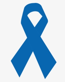 Laço De Fita Azul - Transparent Colon Cancer Ribbon, HD Png Download, Transparent PNG