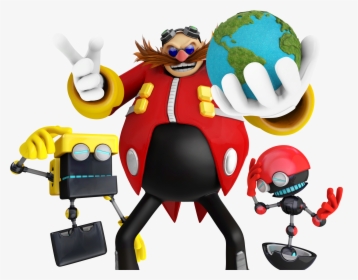 Sonic Colors Sonic & Knuckles Sonic Lost World Doctor - Dr Eggman Orbot And Cubot, HD Png Download, Transparent PNG