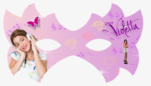 Violetta Free Printable Mask - Mascaras De Violetta, HD Png Download, Transparent PNG