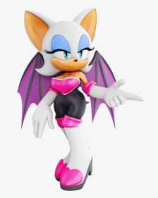 Big Rouge Sonic Characters With Thick Boobs Hd Png Download Transparent Png Image Pngitem - rouge da bat roblox