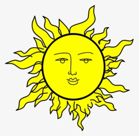 Clipart Sunshine Cartoon - Sun With A Face, HD Png Download, Transparent PNG