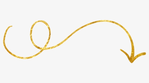 Happinessis Gold Hand Drawn Arrows And Dividers - Transparent Background Gold Arrow, HD Png Download, Transparent PNG