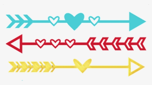 #arrow #arrows #heart #hearts #divider #frame #border - Cut Out Designs For Scrapbook, HD Png Download, Transparent PNG
