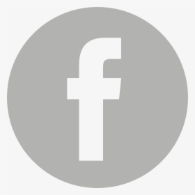 Fb Icon Png - Facebook Logo Grey Circle, Transparent Png, Transparent PNG