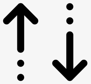 The Icon Has Two Vertical Arrows Facing In Opposite - Vertical Arrows Icon, HD Png Download, Transparent PNG