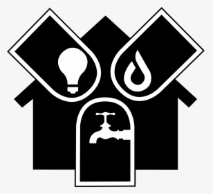 Electricity Computer Icons Gas Water Download - Electricity Gas And Water Icon, HD Png Download, Transparent PNG