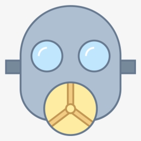 Gas Mask Icon - Oxygen Mask Clip Art, HD Png Download, Transparent PNG