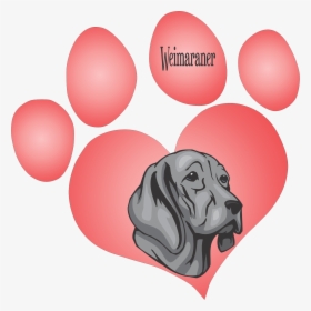 Weimaraner Dog Decal - Happy Valentines Day Pets, HD Png Download, Transparent PNG