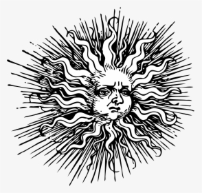 Ornate Sun Clip Arts - Medieval Sun Png, Transparent Png, Transparent PNG