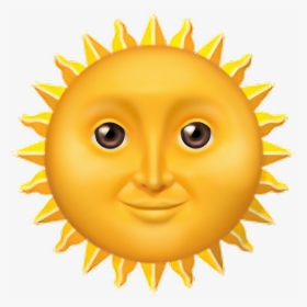 Transparent Sun Face Clipart - Sun Sonne Emoji Apple, HD Png Download, Transparent PNG