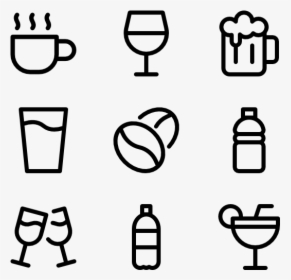 Drink - Line Icons, HD Png Download, Transparent PNG