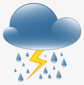 Thundery Showers Weather Icon Png Clip Art, Transparent Png, Transparent PNG